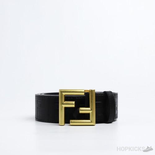F*ndi Black FF Buckle Gold Belt